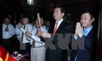 Presiden Negara Vietnam menghadiri Pesta tradisi Truong Yen tahun  2016