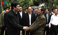Президент СРВ Чыонг Тан Шанг посетил провинцию Биньдинь с рабочим визитом