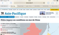 СМИ Франции критикуют действия Китая в Восточном море