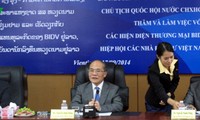 Спикер вьетнамского парламента встретился с вьетнамскими инвесторами в Лаосе