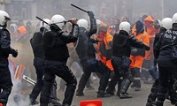 Мирная демонстрация в Брюсселе вылилась в беспорядки