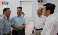 Президент СРВ Чыонг Тан Шанг встретился с избирателями 3-го и 4-го районов г.Хошимина