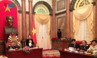 Вице-президент СРВ Нгуен Тхи Зоан приняла ветеранов войны «Чыонгшон»