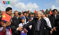 Генсек ЦК КПВ Нгуен Фу Чонг побывал в провинции Куангчи с рабочим визитом