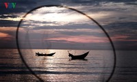 Заря над рыбачьим селом Лангко
