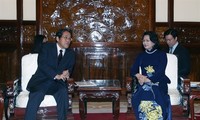 Вице-президент Вьетнама Данг Тхи Нгок Тхинь приняла посла Японии