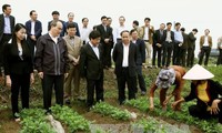 Глава ОФВ Нгуен Тхиен Нян побывал в провинции Винфук с рабочим визитом