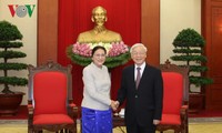 Генсек ЦК КПВ принял председателя Национальной ассамблеи Лаоса