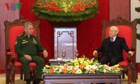 Генеральный секретарь ЦК КПВ Нгуен Фу Чонг принял министра обороны РФ