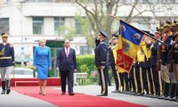 Премьер Румынии провела церемонию встречи вьетнамского коллеги