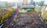 République de Corée: manifestation contre la présidente Park Geun-Hye 