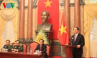 Tran Dai Quang rencontre des cadres de l’Etat-major général 