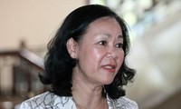 La cheffe de la commission de sensibilisation à Song Trang