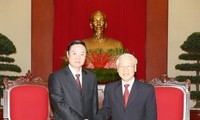 Une délégation du Parti communiste chinois reçue par Nguyen Phu Trong