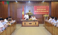 Nguyen Xuan Phuc travaille avec les autorités de Khanh Hoa