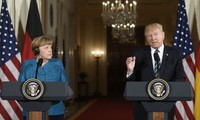 A la Une: rencontre entre Donald Trump et Angela Merkel