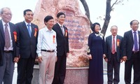 Dang Thi Ngoc Thinh au 40ème anniversaire du projet hydraulique de Phu Ninh