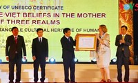 Remise du certificat d’inscription du culte des déesses mères au patrimoine mondial