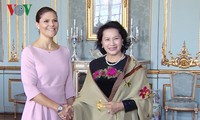 Nguyen Thi Kim Ngan reçue par la princesse de Suède