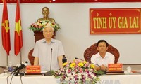 Déplacement de Nguyen Phu Trong à Gia Lai