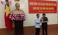 Le président de VOV en visite de travail à Thai Nguyen 