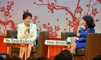 Une représentante vietnamienne intervient au Sommet mondial des Femmes 