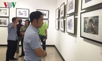 Vernissage d'une exposition de photos de presse 
