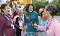 Une délégation de personnes méritantes reçue par la vice-présidente vietnamienne