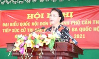 La présidente de l’Assemblée nationale rencontre l’électorat de Cân Tho