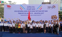 Marche de soutien aux sportifs vietnamiens participant aux SEA Games 29