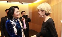 La cheffe de la diplomatie australienne recue par Dang Thi Ngoc Thinh