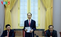 Le président Trân Dai Quang reçoit les nouveaux ambassadeurs vietnamiens