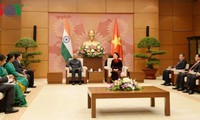Entrevue entre Nguyên Thi Kim Ngân et le président indien