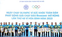 Journée de course olympique pour la santé de la population