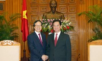 Thủ tướng Nguyễn Tấn Dũng tiếp Chủ tịch kiêm TGĐ Ngân hàng xuất nhập khẩu Hàn Quốc