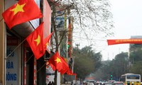 Treo cờ ngày Tết ở Quảng Bình