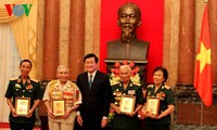 Chủ tịch nước Trương Tấn Sang gặp mặt cựu chiến binh 3 miền	