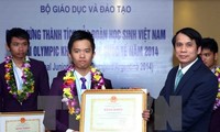 Lễ đón đoàn học sinh Việt Nam đạt 5 huy chương tại Olympic khoa học trẻ quốc tế 