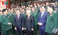 Tổng bí thư Nguyễn Phú Trọng dự và phát biểu chỉ đạo Đại hội đại biểu Đảng bộ Quân đội