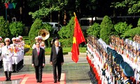 Chủ tịch nước Trần Đại Quang hội đàm với Tổng thống Myanmar