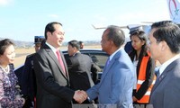 Chủ tịch nước Trần Đại Quang bắt đầu chuyến tham dự Hội nghị Cấp cao Pháp ngữ lần thứ 16 
