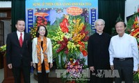 Trưởng Ban Dân vận Trung ương Trương Thị Mai chúc mừng Ủy ban Đoàn kết Công giáo Việt Nam