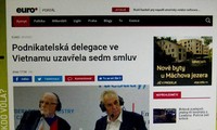 Báo chí Czech đưa tin về chuyến thăm của Tổng thống Milos Zeman tại Việt Nam 
