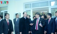 Chủ tịch nước Trần Đại Quang chúc Tết các đơn vị trong Đêm Giao thừa