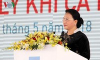 Chủ tịch Quốc hội Nguyễn Thị Kim Ngân dự Lễ khánh thành Nhà máy xử lý khí Cà Mau 