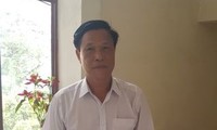 Ông Trần Quang Huy, cán bộ thôn gương mẫu