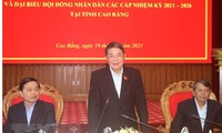 Phó Chủ tịch Quốc hội Nguyễn Đức Hải kiểm tra công tác bầu cử tại Cao Bằng