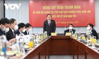 Phó Chủ tịch Thường trực Quốc hội Trần Thanh Mẫn thăm, làm việc với Ủy ban Dân tộc