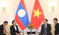 Phó Chủ tịch Thường trực Quốc hội tiếp xã giao Tổng Thư ký Quốc hội nước CHDCND Lào