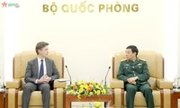 Đại tướng Phan Văn Giang tiếp Trưởng Phái đoàn  Liên minh  châu Âu tại Việt Nam